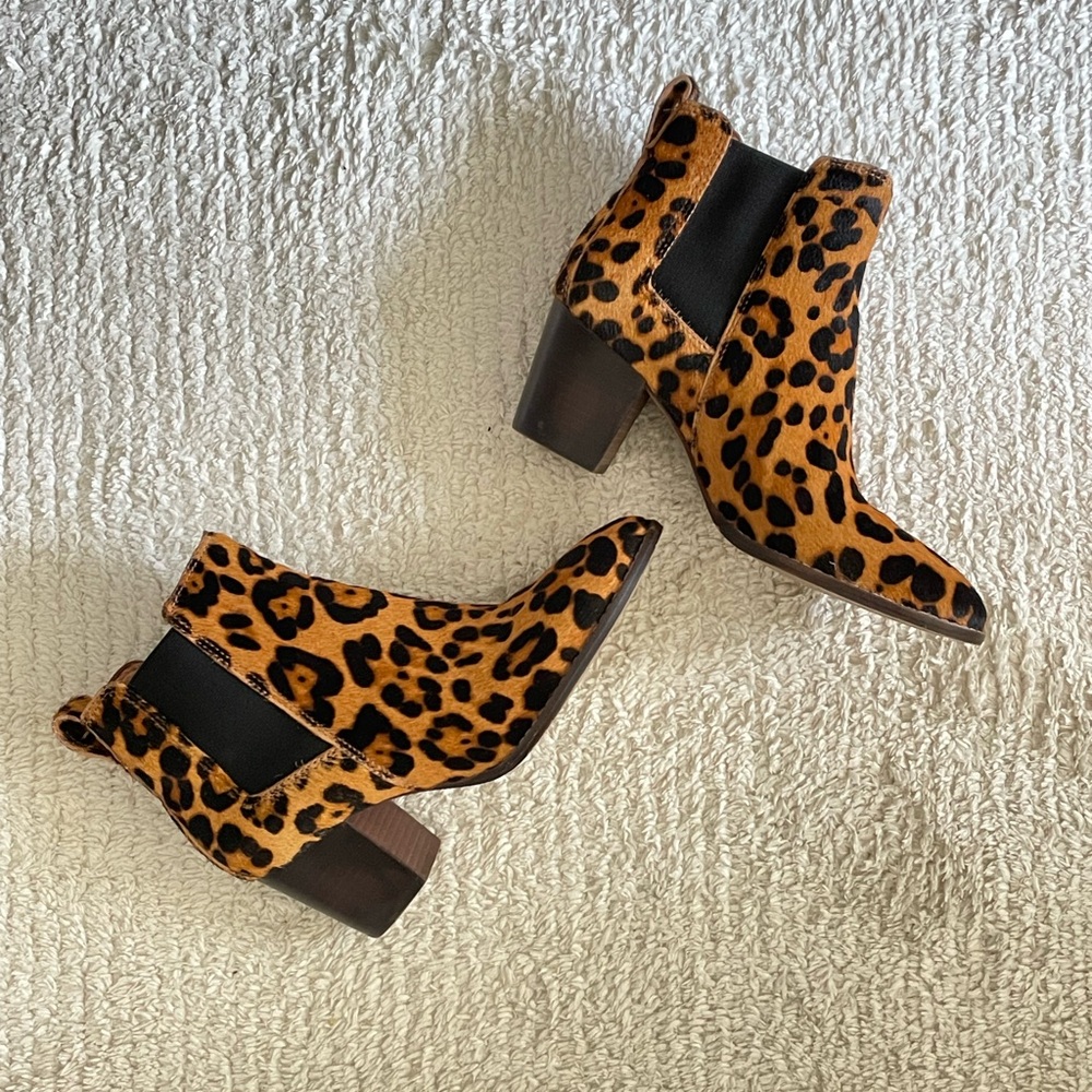 Madewell Regan Boot - Leopard Calf Hair - Size 7.5